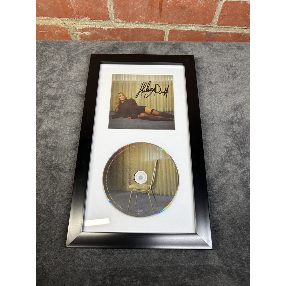 Hillary Duff Luck… Or Something SIGNED Art Card And CD Framed AUTOGRAPHED